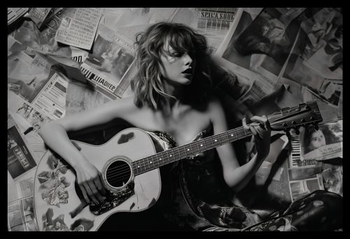 Plakat 45x30cm Młoda Gitarzystka na Arena.pl