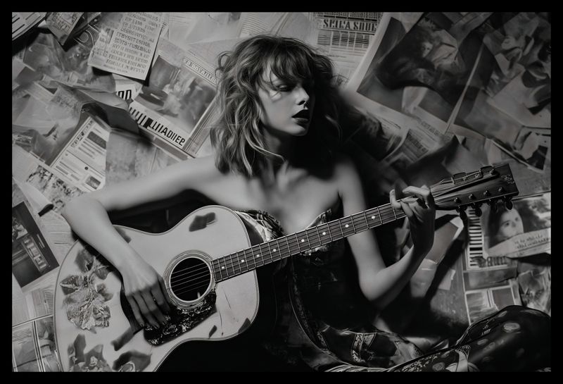 Plakat 45x30cm Młoda Gitarzystka zdjęcie 2