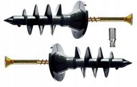 KOŁEK ŚLIMAK DYBEL DO STYROPIANU 50MM WKRĘT 100sz + BIT