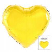 BALON FOLIOWY SERCE ZŁOTE GOLD DEKORACJA URODZINOWA NA PRZYJĘCIE 3D