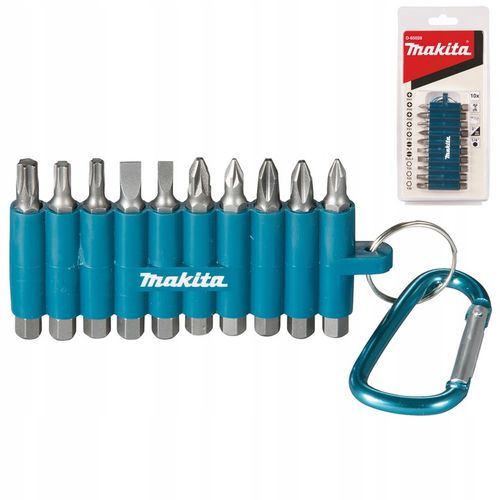 Zestaw bitów końcówek do wkrętarki 50 mm 10 szt. Makita D-65028 na Arena.pl