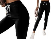 ELASTYCZNE SPODNIE DAMSKIE CYGARETKI GUMKA KOLORY M/L