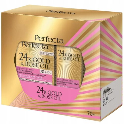 Zestaw luksusowy Perfecta 24K Gold & Rose Oil 70+ dzień/noc na Arena.pl