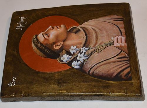 Ikona święty Antoni prosimy Go o pomoc w znalezieniu zagubionych rzeczy na Arena.pl