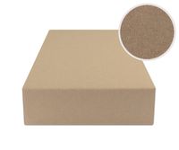 Prześcieradło Z Gumką 140X200 Jersey Ciemny Beż