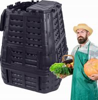 DOMOWY KOMPOSTOWNIK PLASTIKOWY OGRODOWY POJEMNIK NA KOMPOST ODPADY BIO