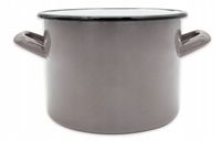 GARNEK EMALIOWANY SZARY 22 CM  6,1 L