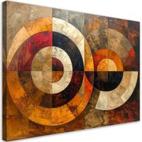 Nowoczesny Obraz do salonu, Abstrakcyjne Geometryczne Koła 90x60
