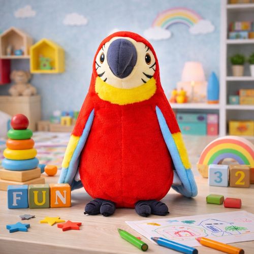 Gadająca papuga przytulanka na Arena.pl