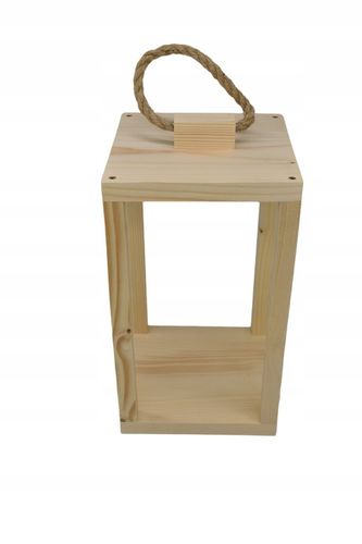 LAMPION DREWNIANY XXL LATARNIA Ślub WESELE , BAZA DO KOMPOZYCJI na Arena.pl