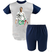 Krótka Piżama dziecięca Cristiano Ronaldo z autografem
