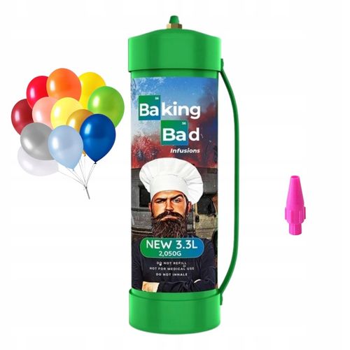 Zestaw N2O Nitro BAKING BAD 2050g Podtlenek azotu cracker GAZ + balony na Arena.pl