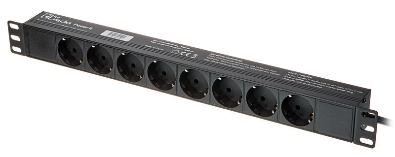 Listwa Zasilająca the t.racks Power 8 RACK 1U 8 gniazd 2m włącznik zdjęcie 1