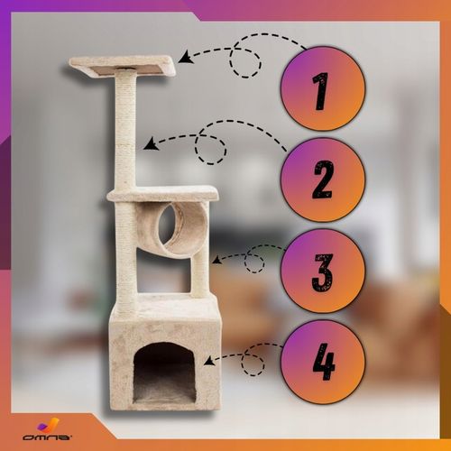 Drapak dla kota duży wysoki drzewko domek budka legowisko słupek mysz walec na Arena.pl