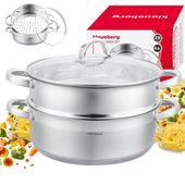 GARNEK DO GOTOWANIA NA PARZE PARĘ PAROWAR 26cm 4,6L
