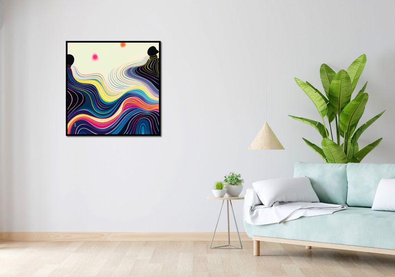 Plakat 80x80cm Wodnista Tafla zdjęcie 4