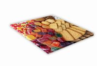 SZKLANA DESKA KUCHENNA 25x25 421e Słodycze