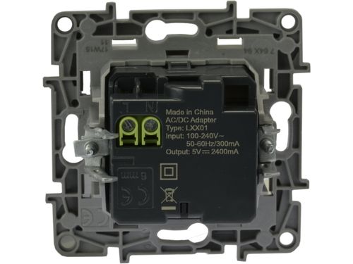 GNIAZDO ŁADOWARKA 2X USB 2,4A BIAŁE LEGRAND NILOE na Arena.pl