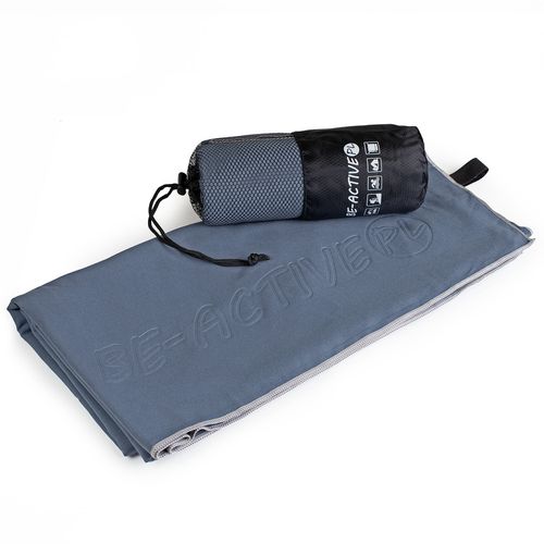 Ręcznik Szybkoschnący Z Mikrofibry 180X100 Szary na Arena.pl