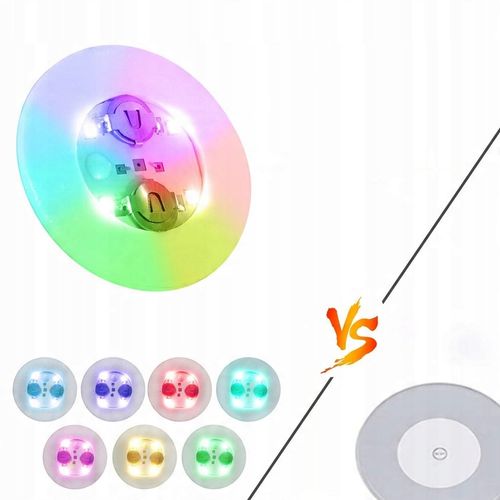 Podstawka Naklejka LED pod Butelkę Szklankę Kubek Zestaw 10 szt. na Arena.pl