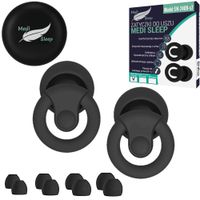 Zatyczki do uszu stopery do spania Medi Sleep rozmiar XS / S / M / L czarne