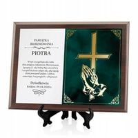 PREZENT NA BIERZMOWANIE PAMIĄTKA IMIĘ GRAWER KOLOR