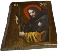 Ikona Święty Jakub patron pielgrzymów sierot hospicjów i szpitali