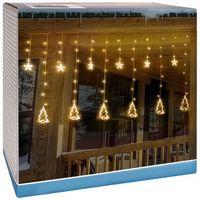 Kurtyna ŚWIETLNA girlanda świąteczna zewnętrzna ogrodowa lampki 220x110 cm