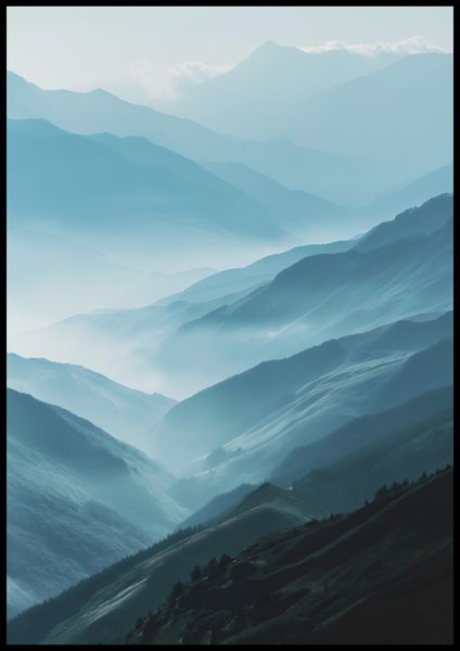 Plakat 70x100cm Między Chmurami zdjęcie 2