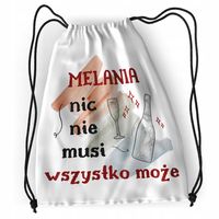 Plecak Dla Melanii Sportowy Szkolny Worek Torba Z Nadrukiem Ze Zdjęciem