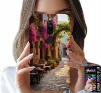 ETUI DO XIAOMI REDMI 8 - MALOWNICZA ULICZKA Z KAWIARNIĄ + SZKŁO