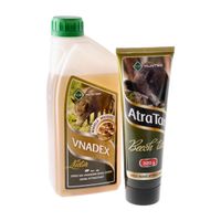 Płyn do wabienia zwierzyny For Vnadex makrela 1 kg + Smoła bukowa AtraTar 3