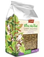 VITA HERBAL Larwy mącznika przysmak karma chomika szczura gryzoni jeża 80g