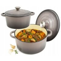 Garnek tradycyjny Krisber GARNEK ŻELIWNY POKRYTY EMALIĄ 24cm 4.2L 4,2 l