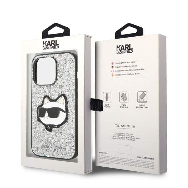Etui Karl Lagerfeld do iPhone 14 Pro, Srebrny zdjęcie 8
