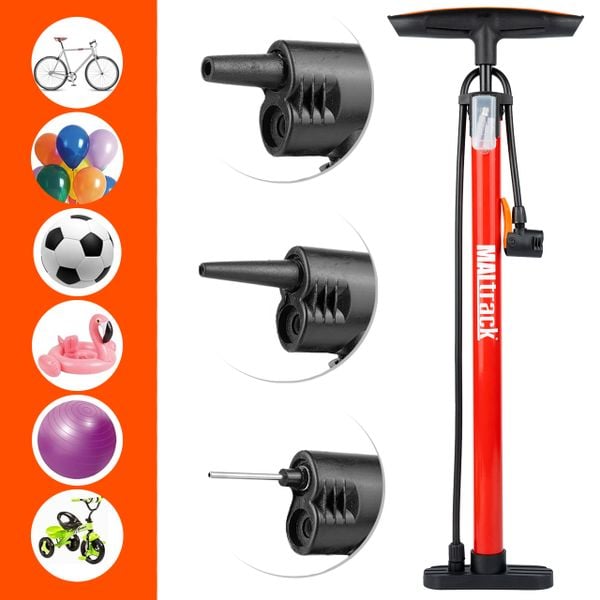 Pompka do Podłogowa do Roweru Samochodu Piłki Materaca zdjęcie 3