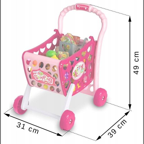 WÓZEK NA ZAKUPY KOSZYK SKLEPOWY DLA DZIECI LED 3w1 na Arena.pl