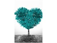 OBRAZ TREE OF LOVE MIŁOŚĆ SERCE PRZYRODA