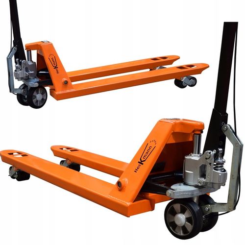 POLSKI PALECIAK ZE WSPOMAGANIEM I HAMULCEM 120x55cm 2.5t WÓZEK PALETOWY na Arena.pl