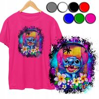 KOSZULKA DZIECIĘCA T-SHIRT Z NADRUKIEM - STICH STICZ KOLORY - S 122-128