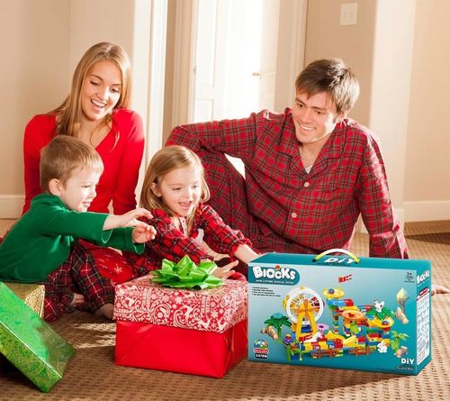 KLOCKI KONSTRUKCYJNE DO BUDOWANIA TOR KULKOWY PARK DINOZAURÓW ZESTAW 255 EL na Arena.pl