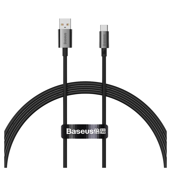 Kabel USB do USB-C Baseus Superior 100W 1m (czarny) zdjęcie 1