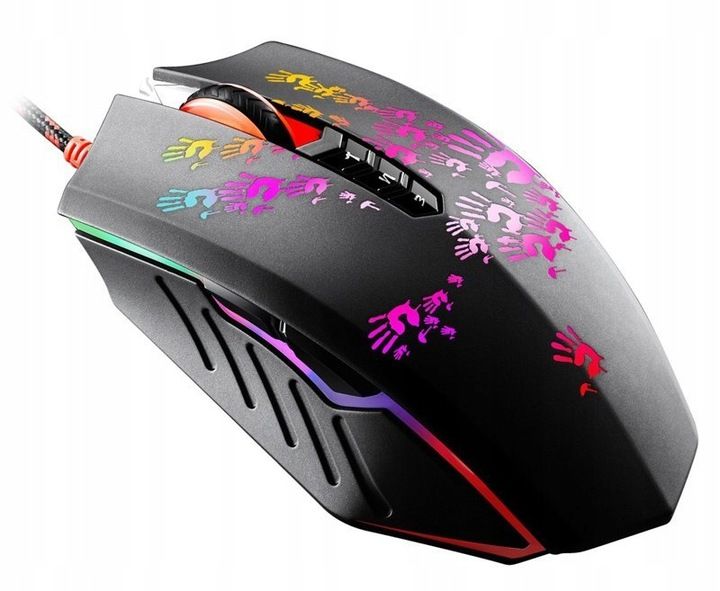 Myszka przewodowa A4Tech Bloody Blazing A60 dla graczy LED USB zdjęcie 2