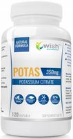 WISH Potas 350mg cytrynian potasu 120 kaps. VEGE
