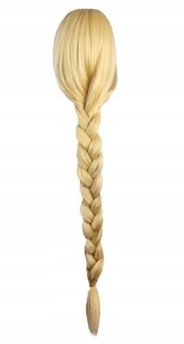 PERUKA WIG WŁOSY BLOND ROSZPUNKA ELSA ELZA DŁUGI WARKOCZ STRÓJ COSPLAY na Arena.pl