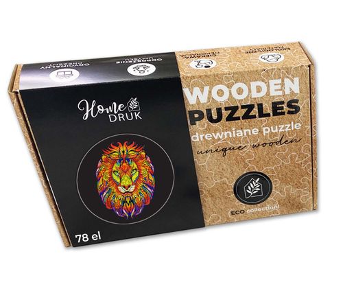 Puzzle Drewniane dla dzieci i dorosłych Lew 2 Lion 2 na Arena.pl
