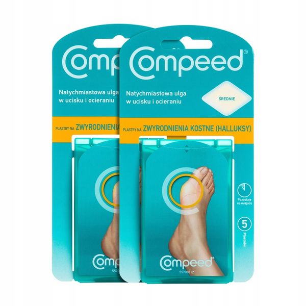 COMPEED plastry na halluksy 5 szt x2 zdjęcie 1