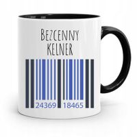 Dla Kelnera Kubek Czarny Bezcenny Kelner Prezent Z Nadrukiem Ze Zdjęciem