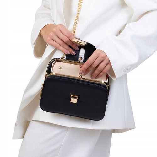 Alessio TOREBKA Damska KUFEREK Pojemna PORTFEL KOPERTÓWKA 2W1 na Arena.pl