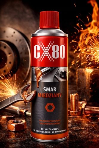 CX80 SMAR MIEDZIANY 500ml Aerozol Smar Miedziowy Spray do 1200°C na Arena.pl